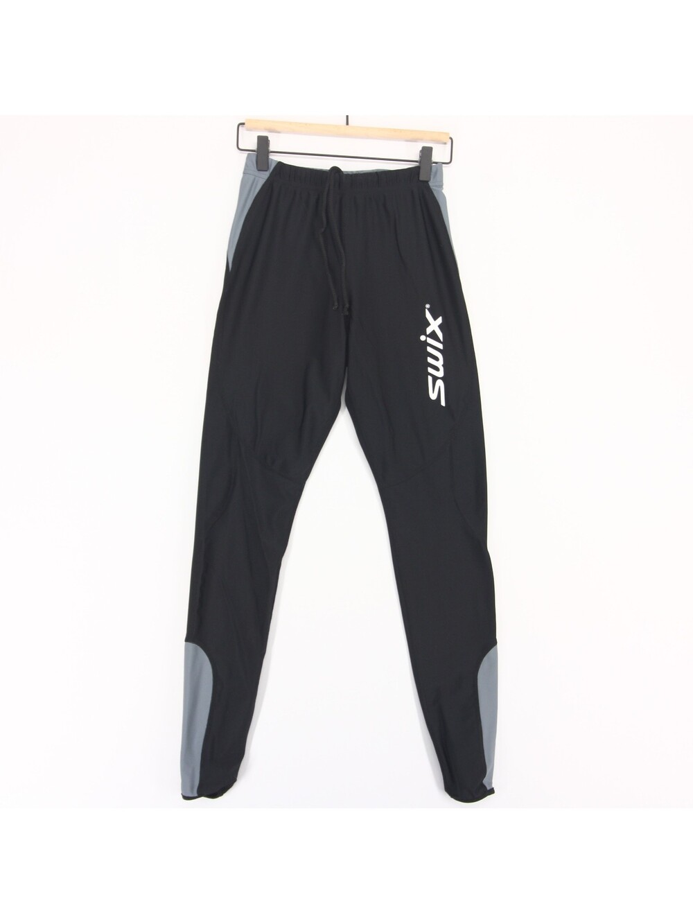 Swix Nordic Tights Womens L Black Gray Cross Country Ski Training Lycra Athletic